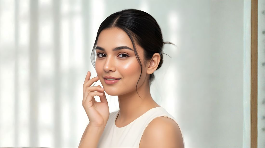 Woman with a natural, confident glow